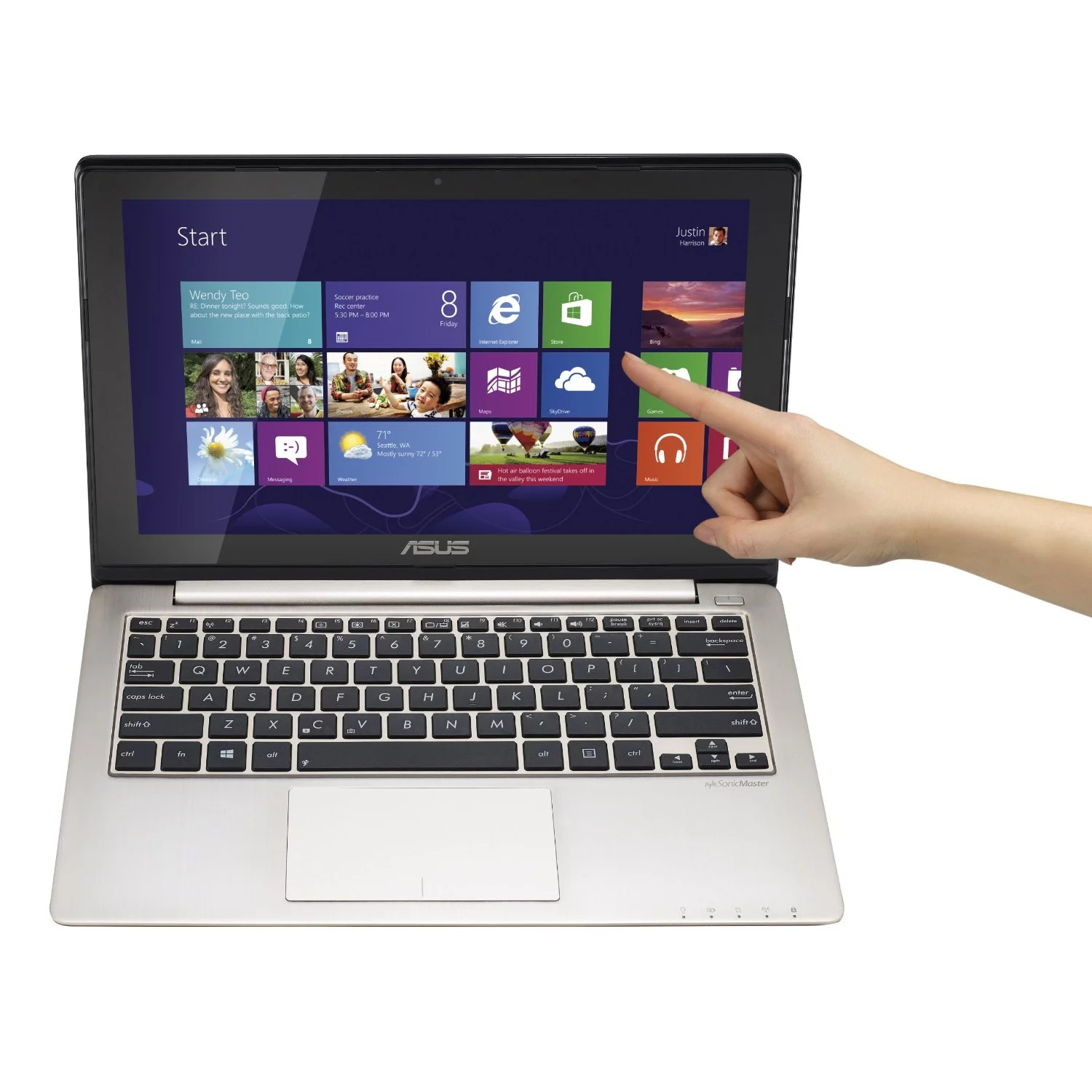 ASUS shows off VivoBook X202 Windows 8 laptop